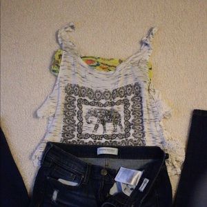 Charlotte Russe Elephant Tank Top